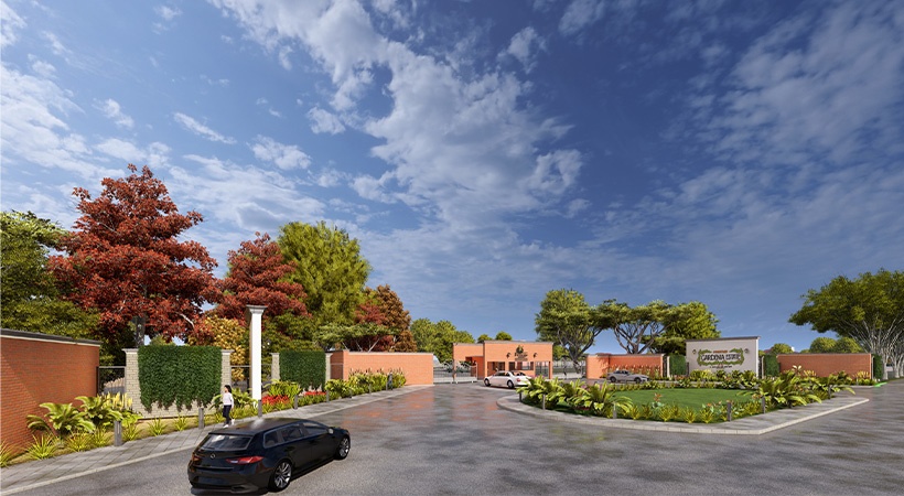 Prestige Gardenia Estate entrance visual, Devanahalli, Bengaluru